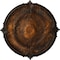 Ekena Millwork Attica Acanthus Leaf Ceiling Medallion (Fits Canopies up to 3 1/4"), 30 1/8"OD x 1 1/2"P, Rust CM30ATRUS - alternate 1